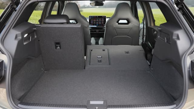 the back seat of a car