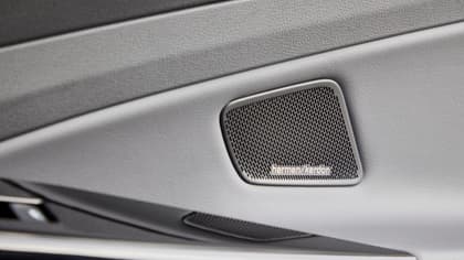 a speaker in a car