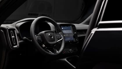 l'intérieur d'une voiture