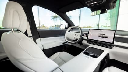 l'intérieur d'une voiture