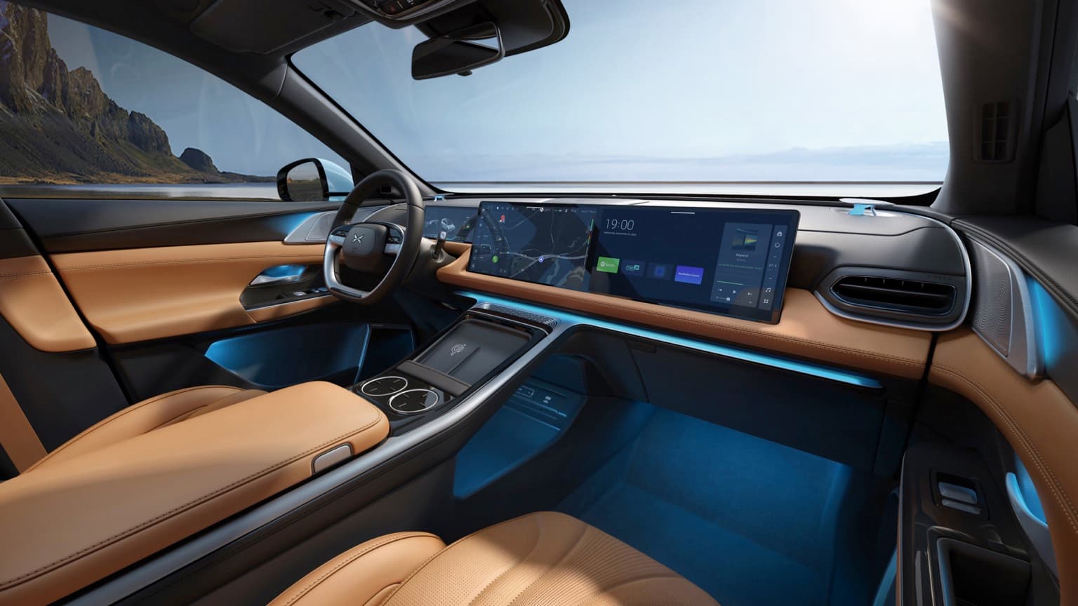 l'intérieur d'une voiture