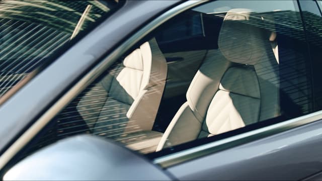 the inside of a car