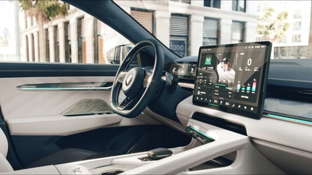 the interior of a car