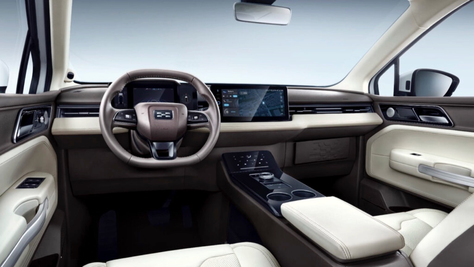 the interior of a car