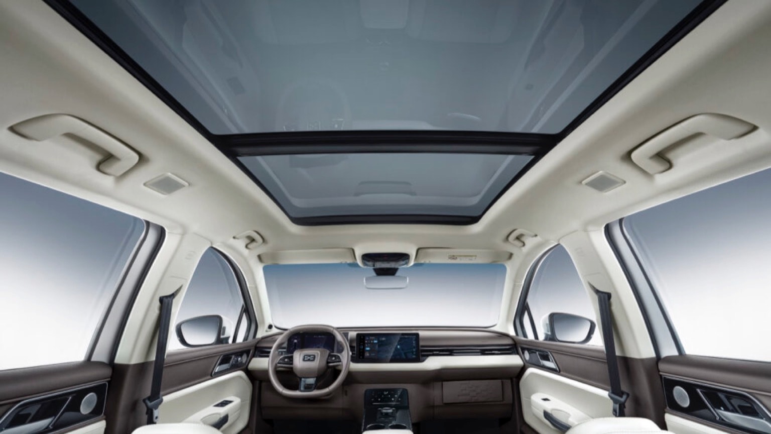 the inside of a car