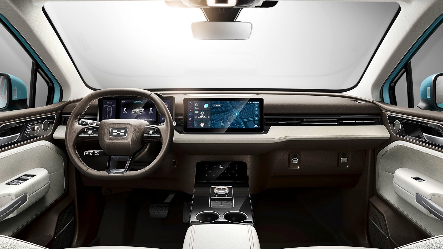 the interior of a car