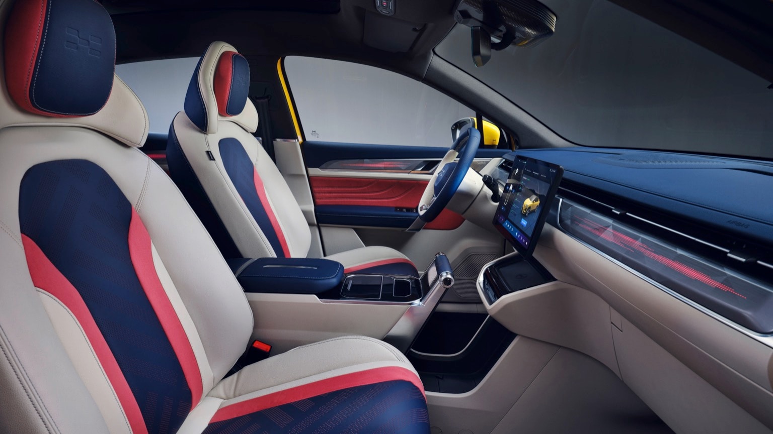 the interior of a car
