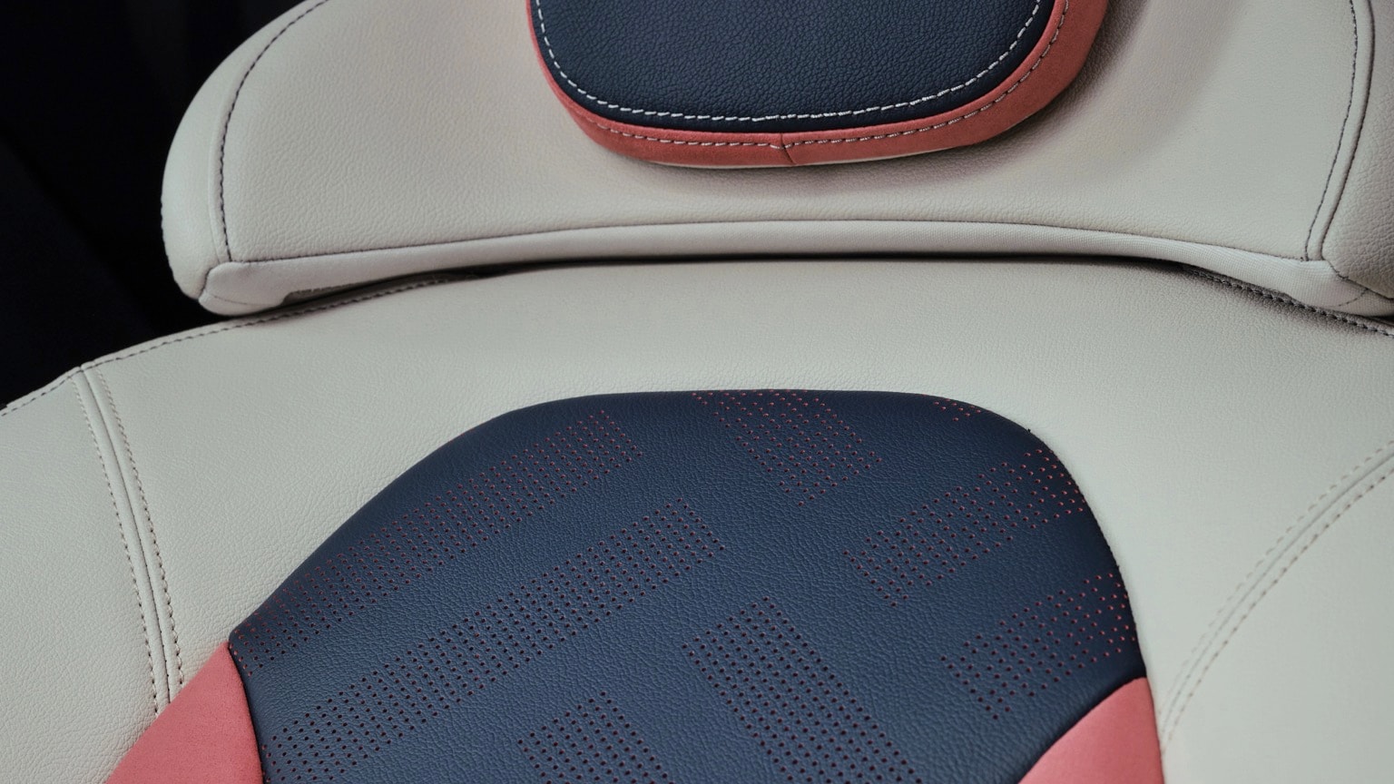 a close up of a seat cushion