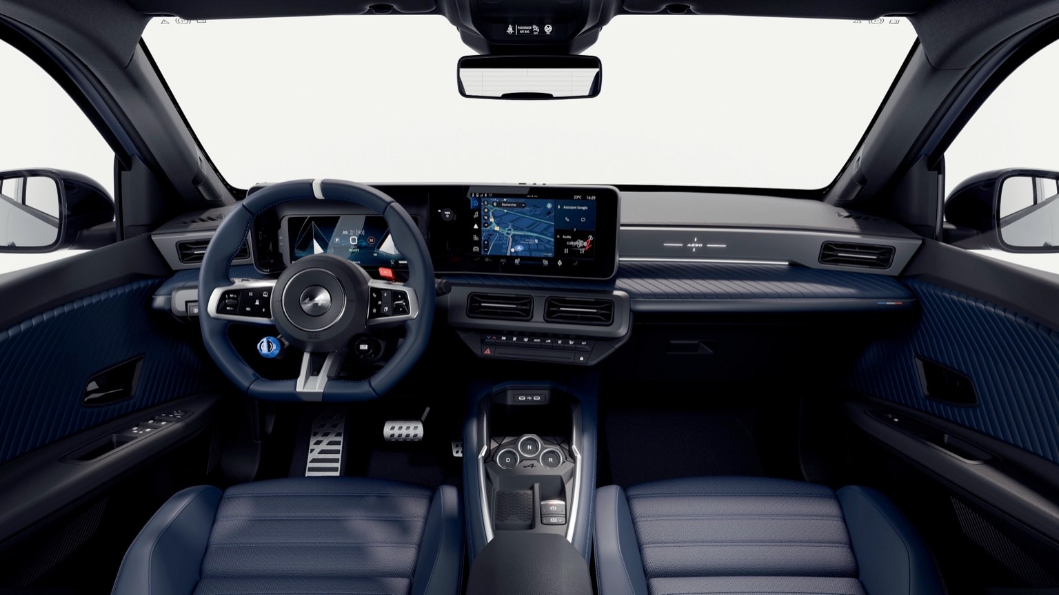 the interior of a car