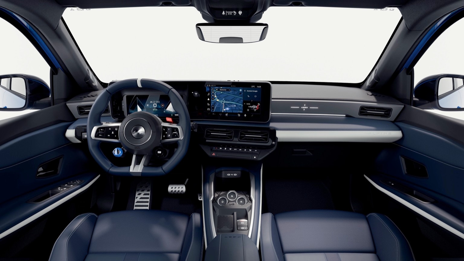 the interior of a car