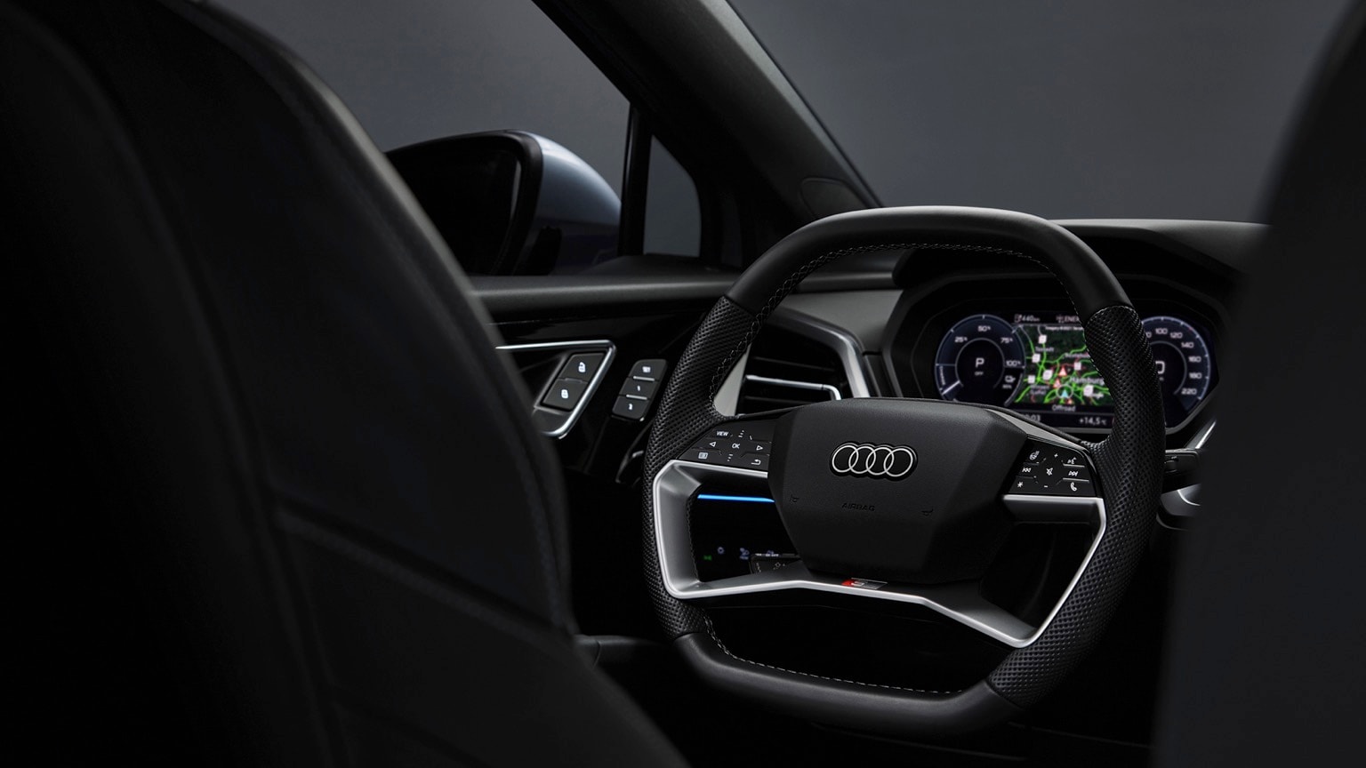 the interior of a car