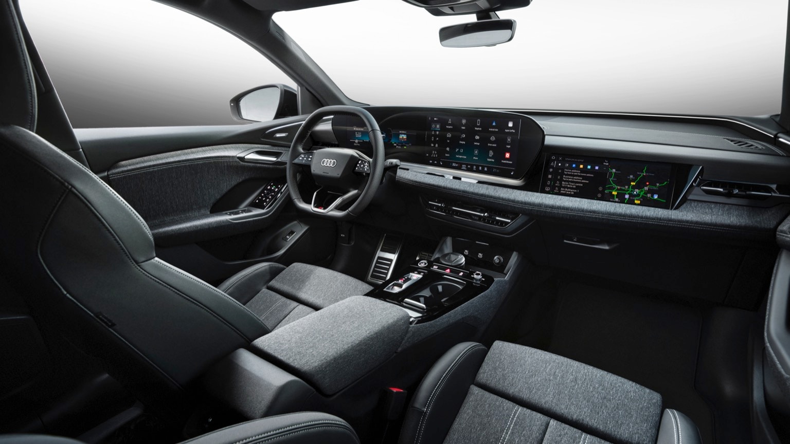 l'intérieur d'une voiture