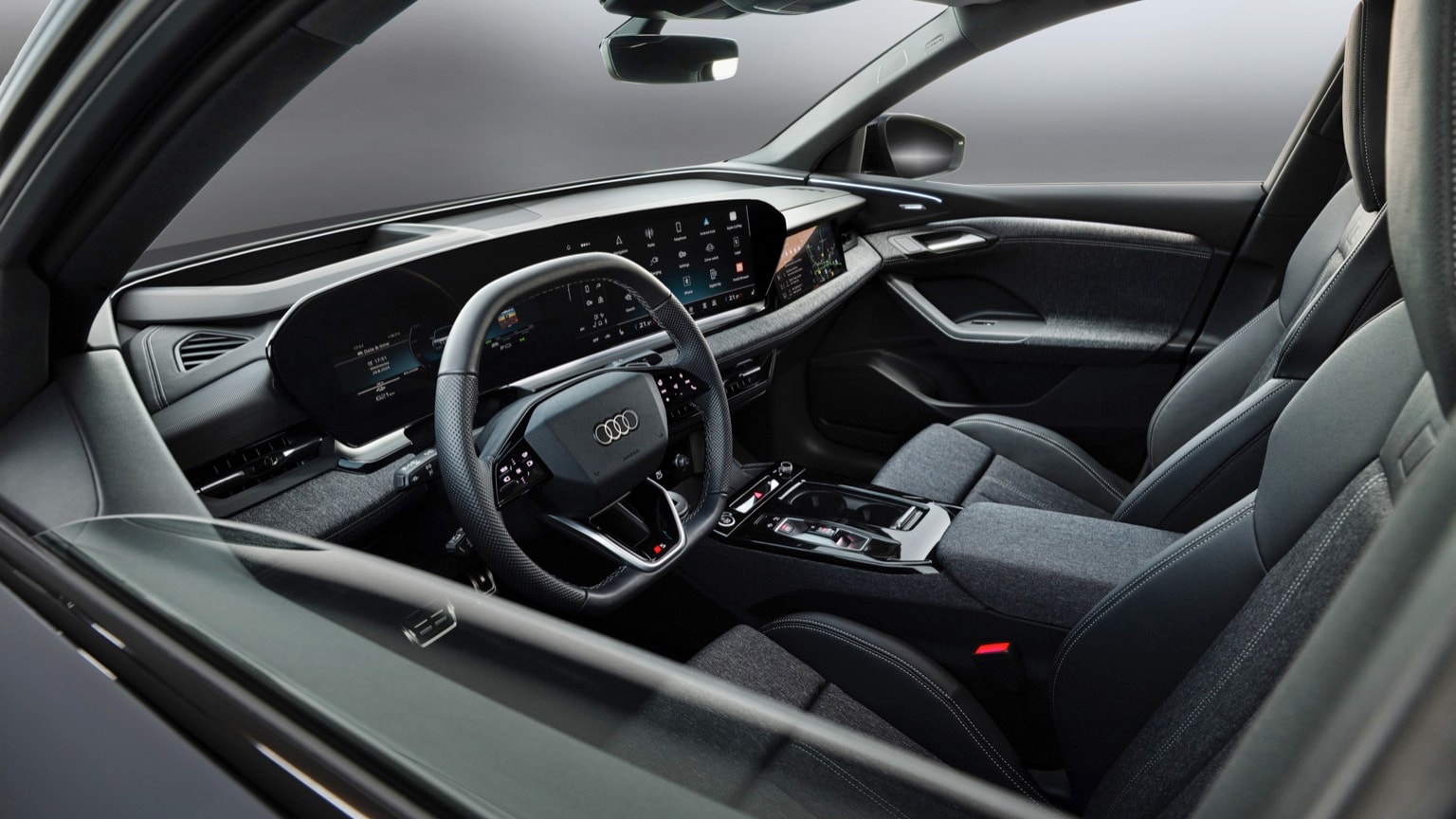 l'intérieur d'une voiture