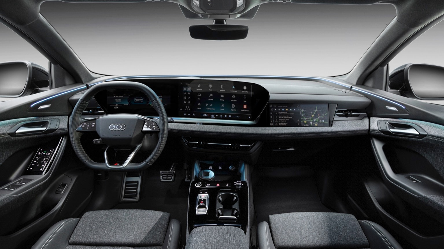 l'intérieur d'une voiture