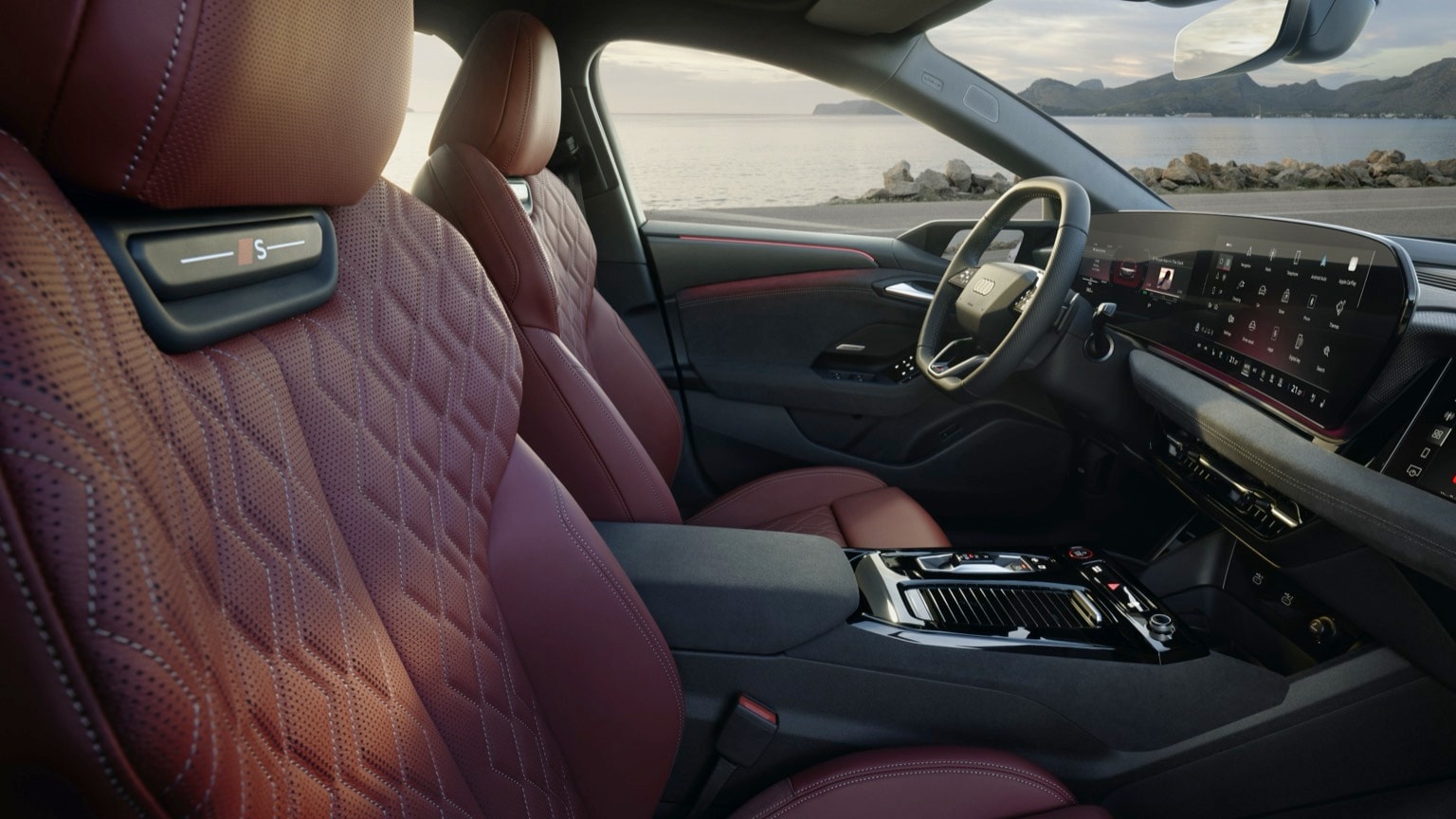 l'intérieur d'une voiture