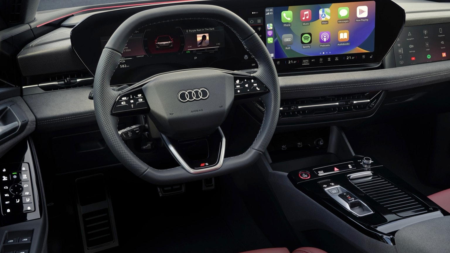l'intérieur d'une voiture
