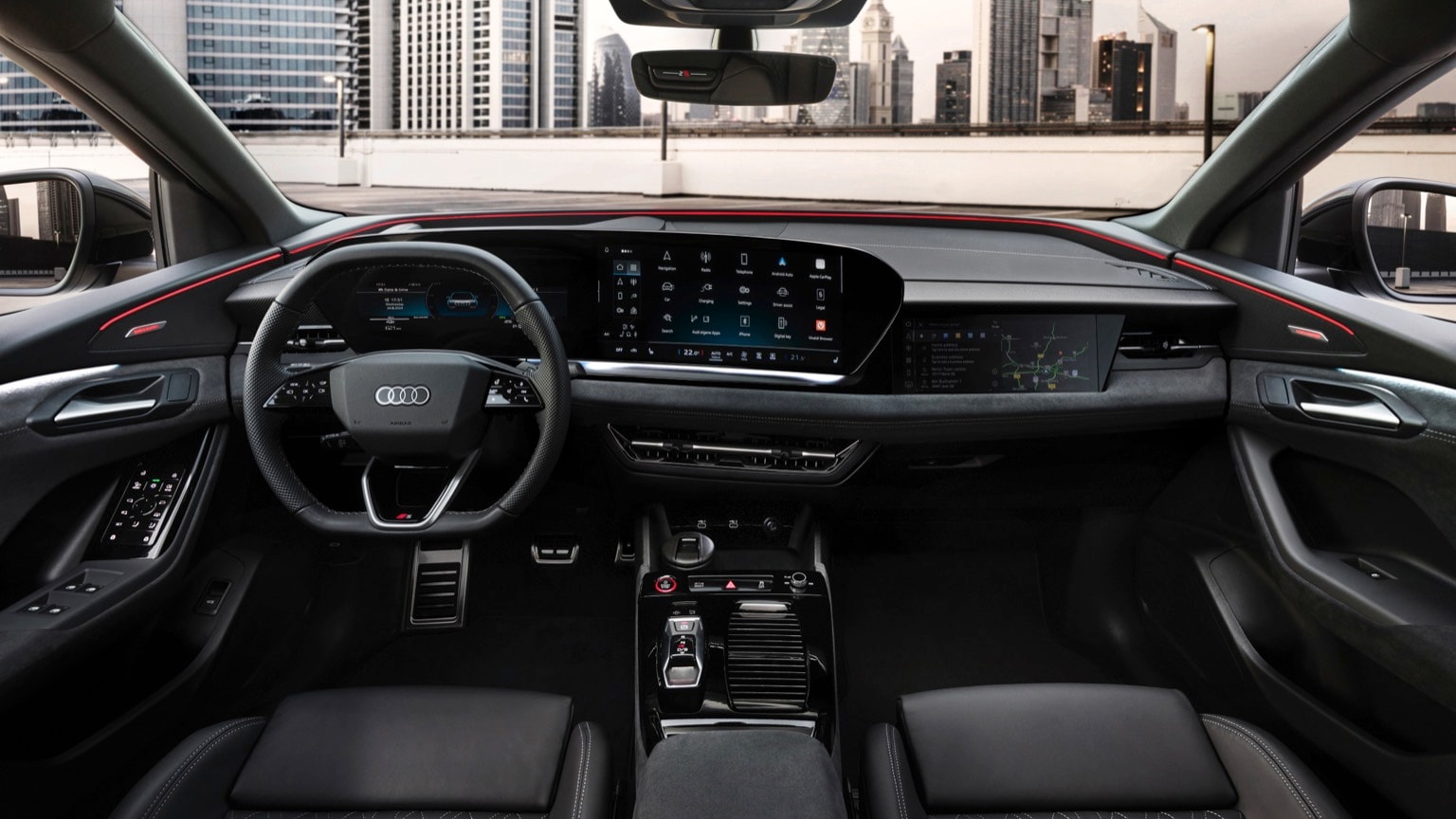 l'intérieur d'une voiture