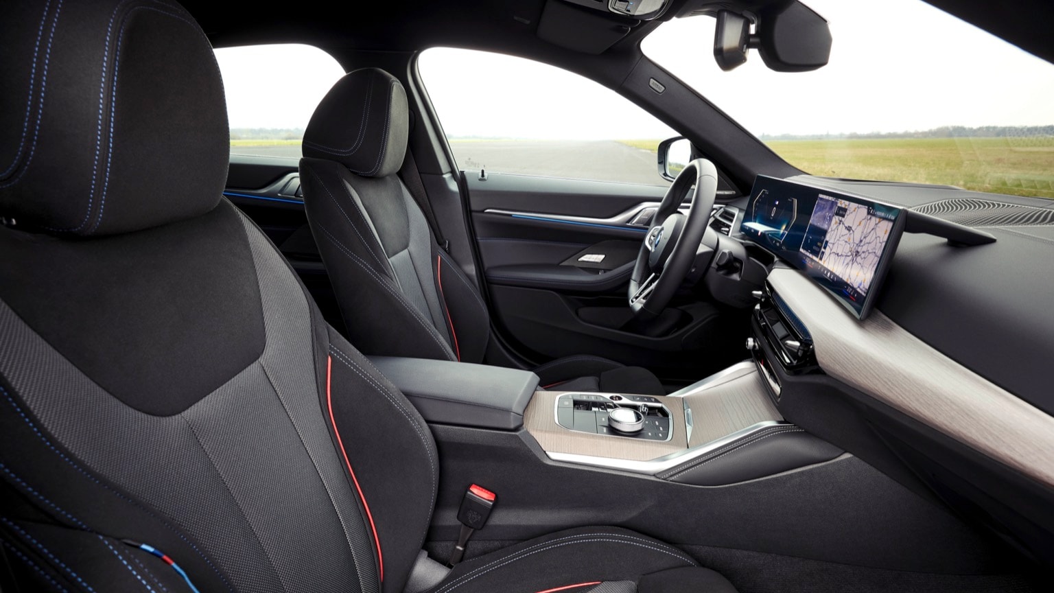 l'intérieur d'une voiture