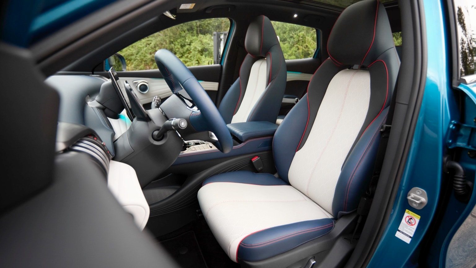 l'intérieur d'une voiture