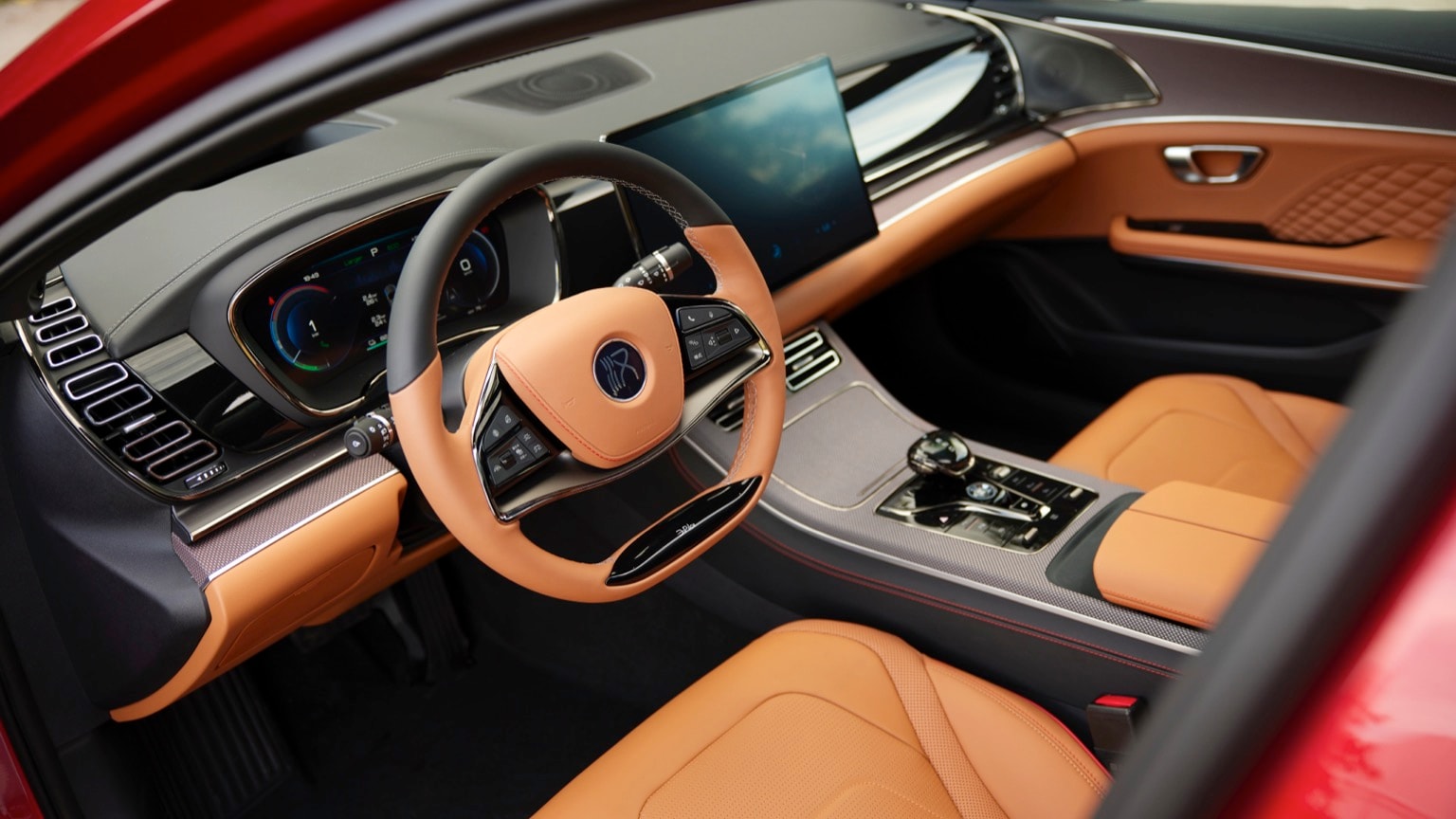 l'intérieur d'une voiture