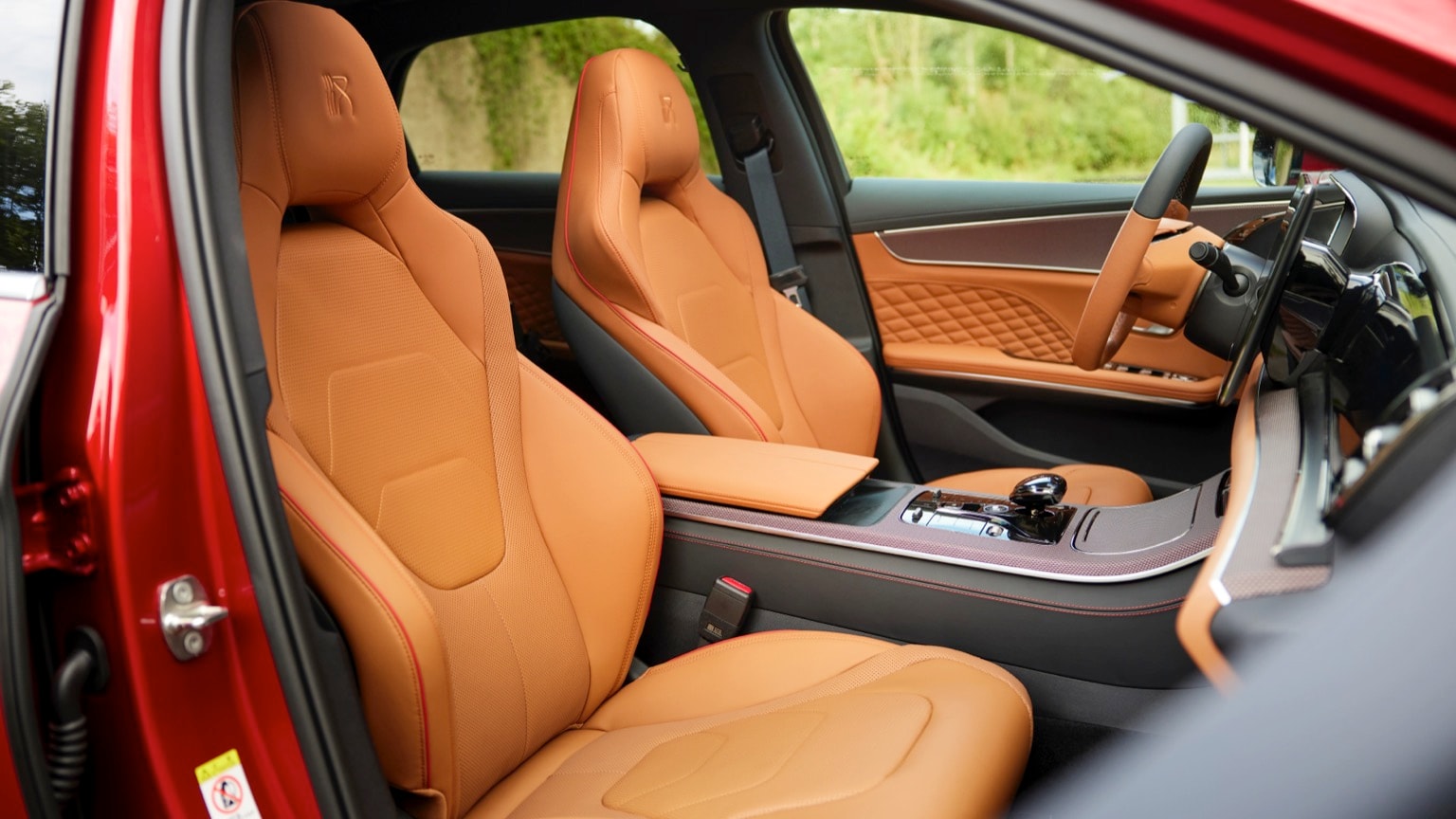 l'intérieur d'une voiture