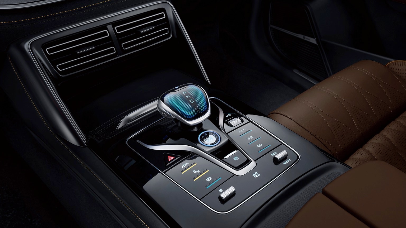 l'intérieur d'une voiture