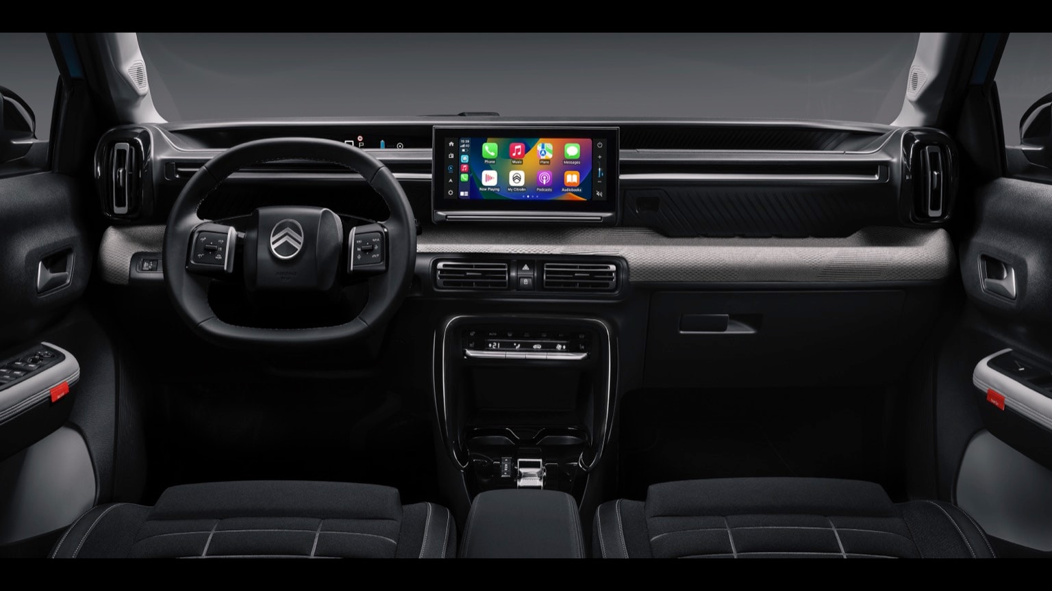 l'intérieur d'une voiture