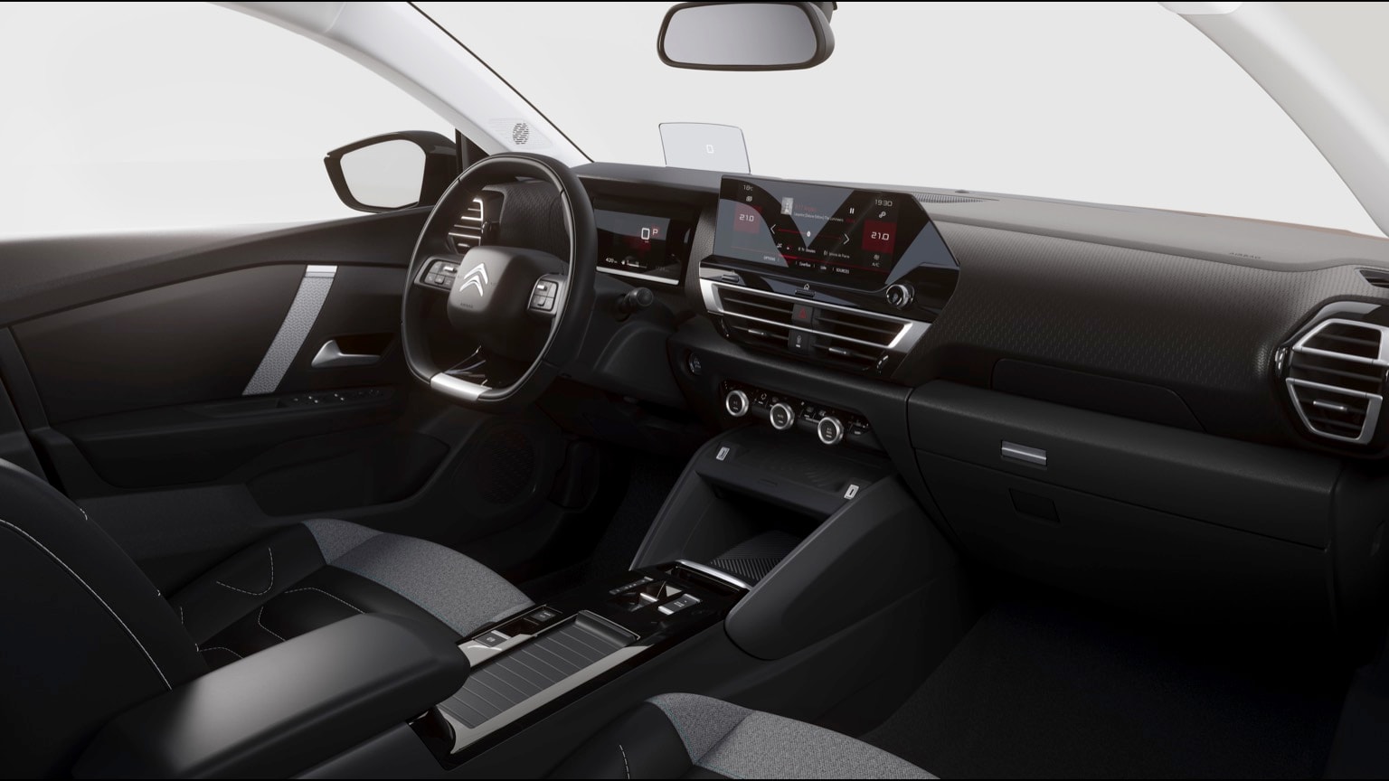 l'intérieur d'une voiture