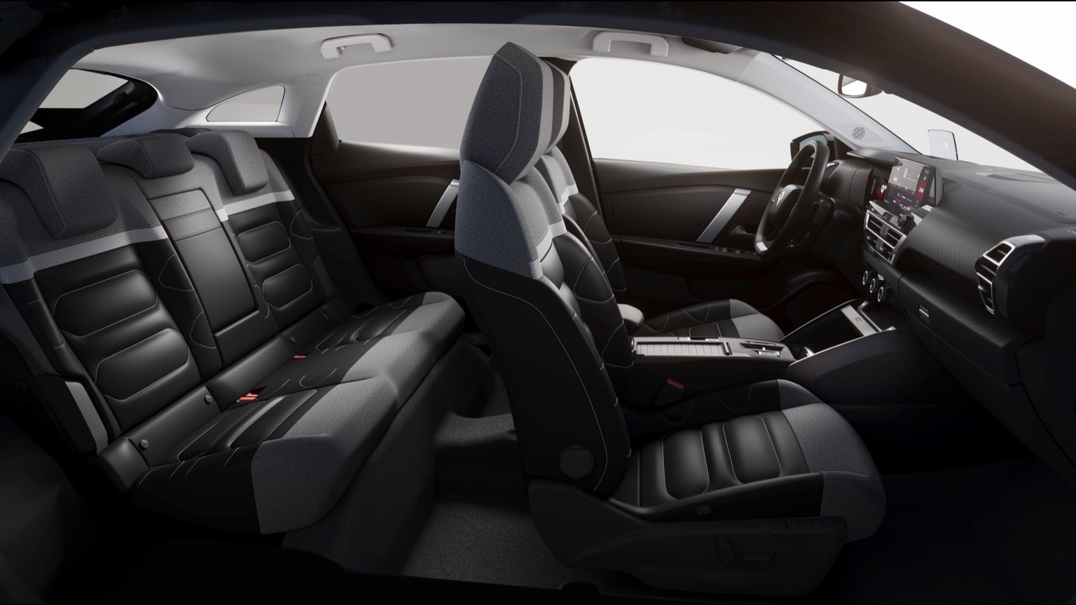 l'intérieur d'une voiture