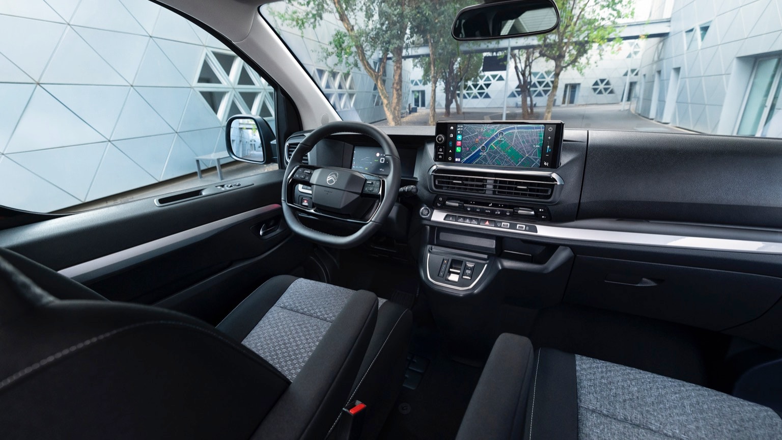 l'intérieur d'une voiture