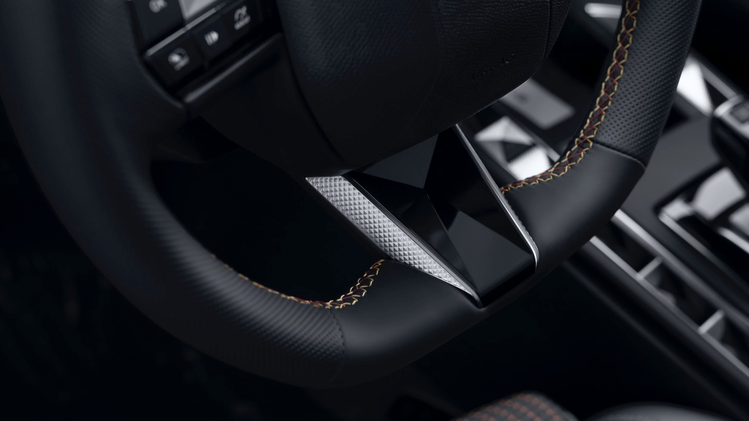 the inside of a car