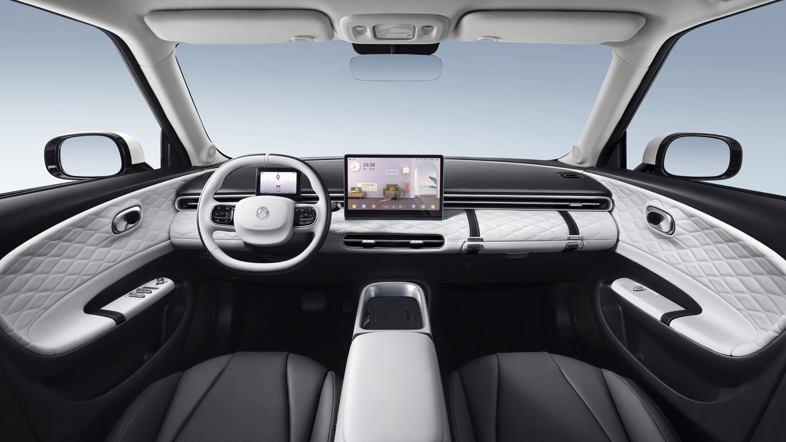 l'intérieur d'une voiture