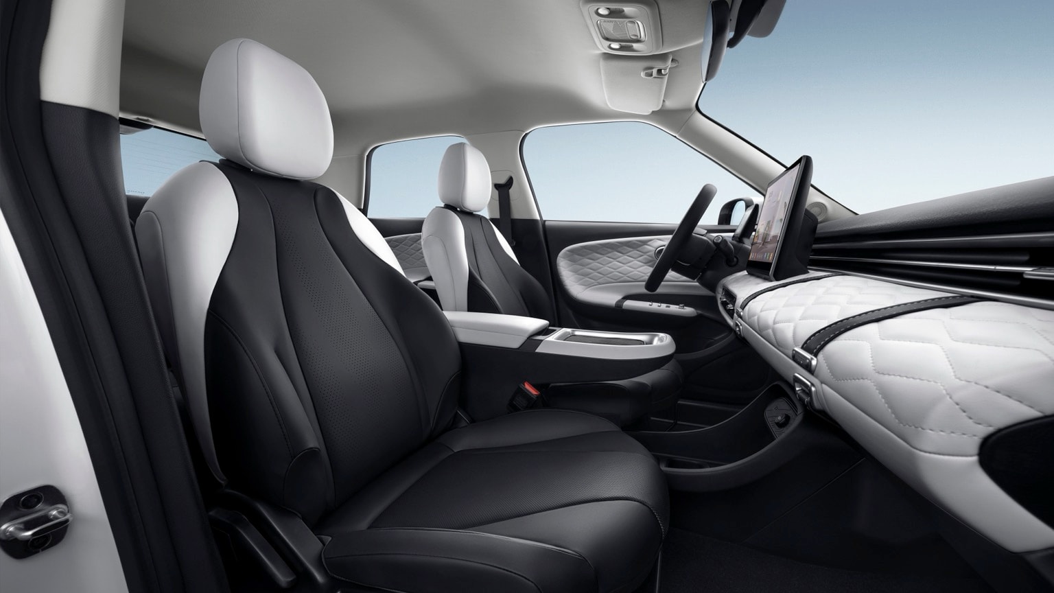 l'intérieur d'une voiture