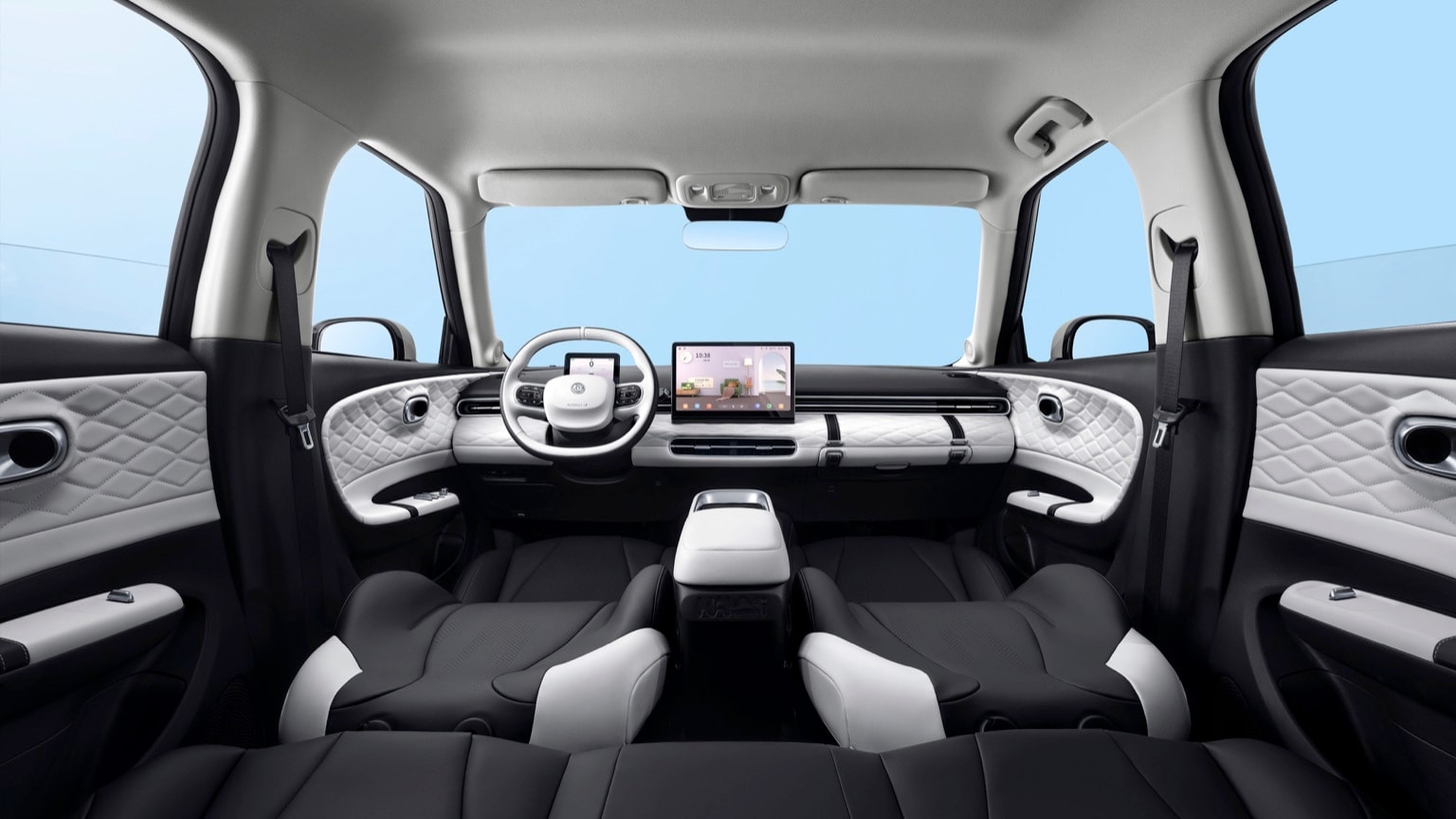 l'intérieur d'une voiture