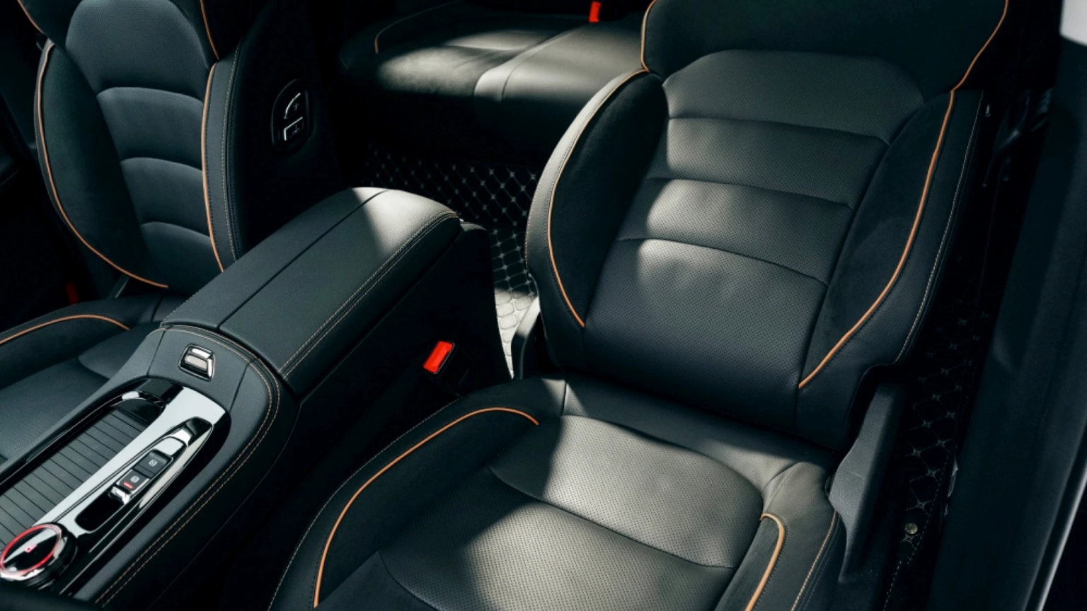 l'intérieur d'une voiture
