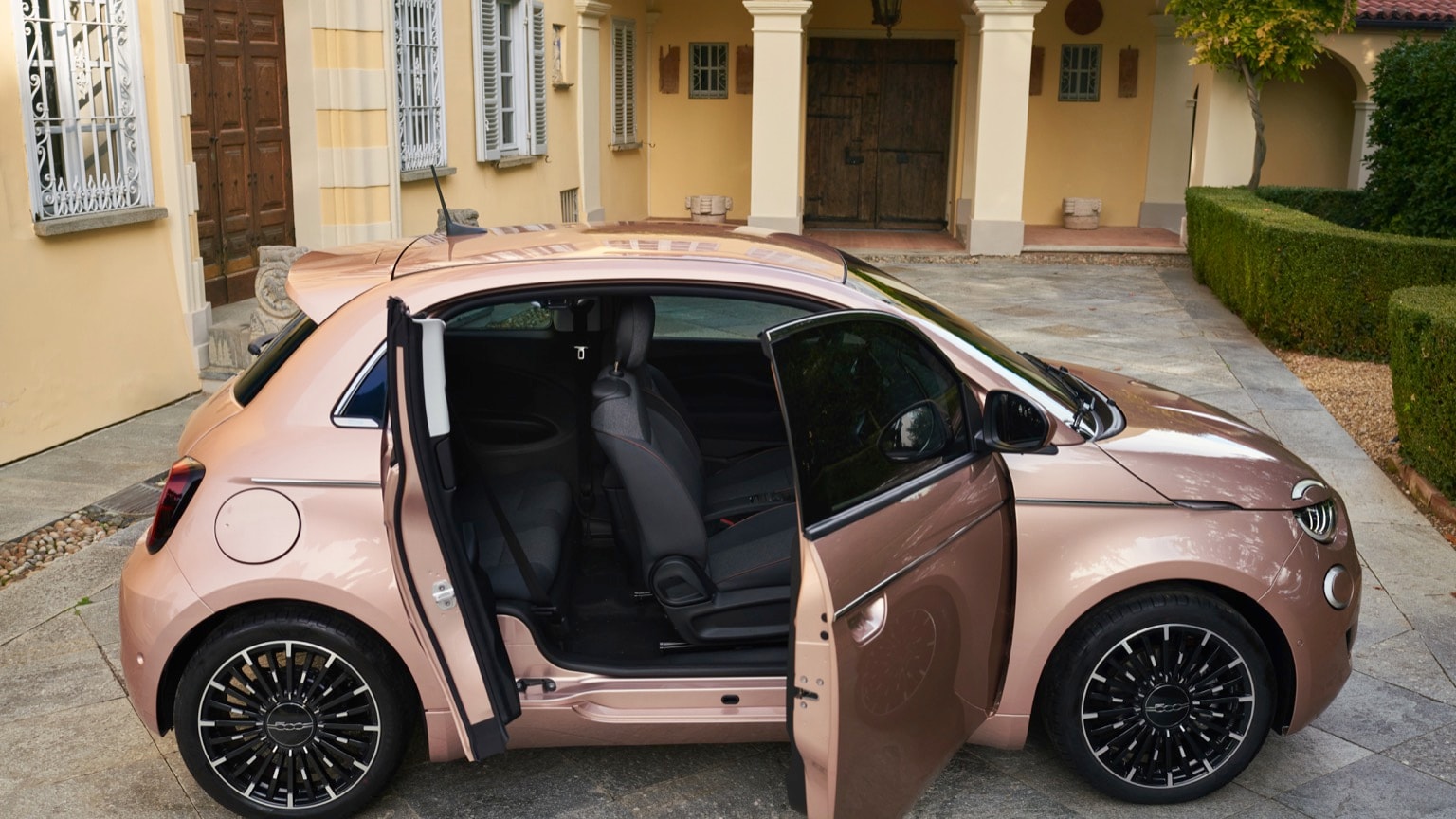 a car with the door open