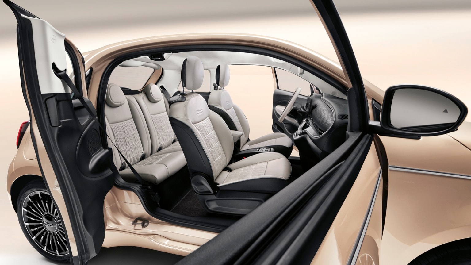the inside of a car