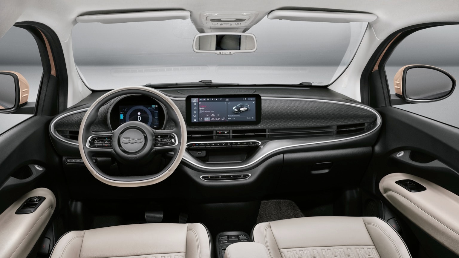 the interior of a car