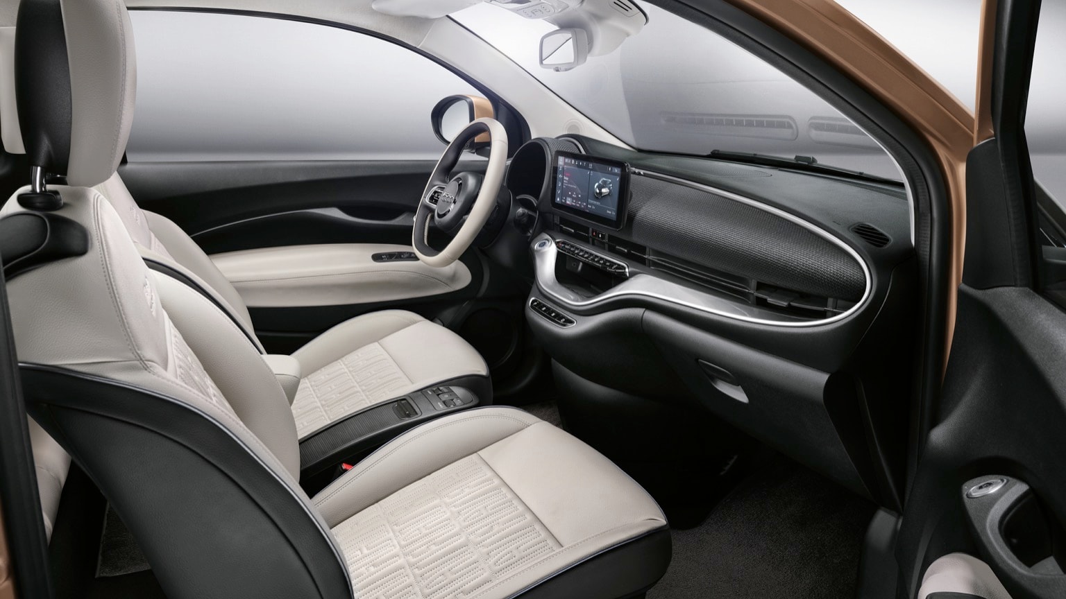 the interior of a car