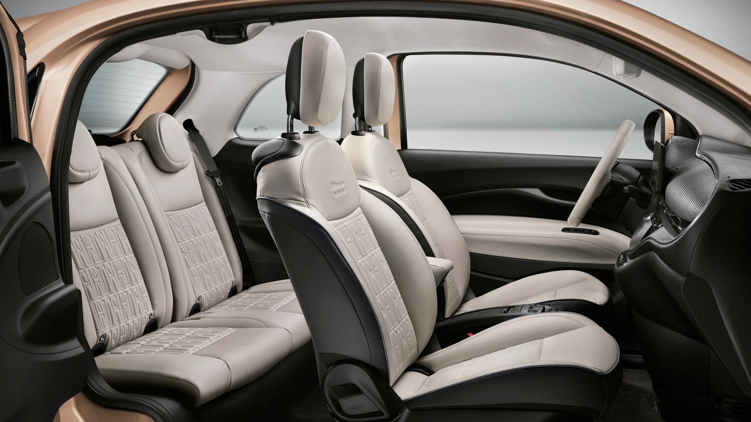 the inside of a car