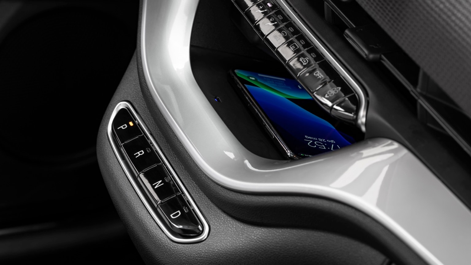 a phone in a car