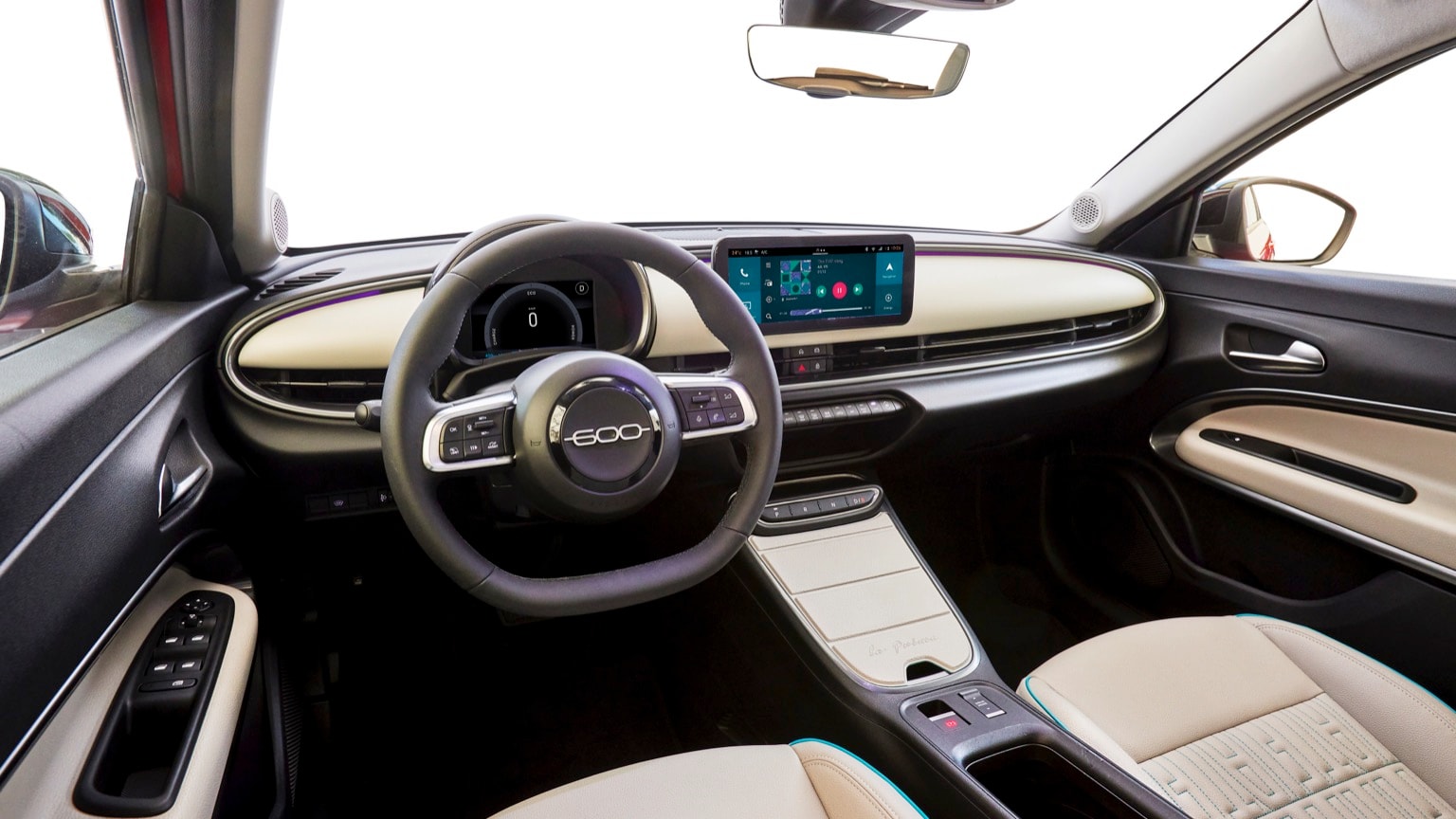 l'intérieur d'une voiture