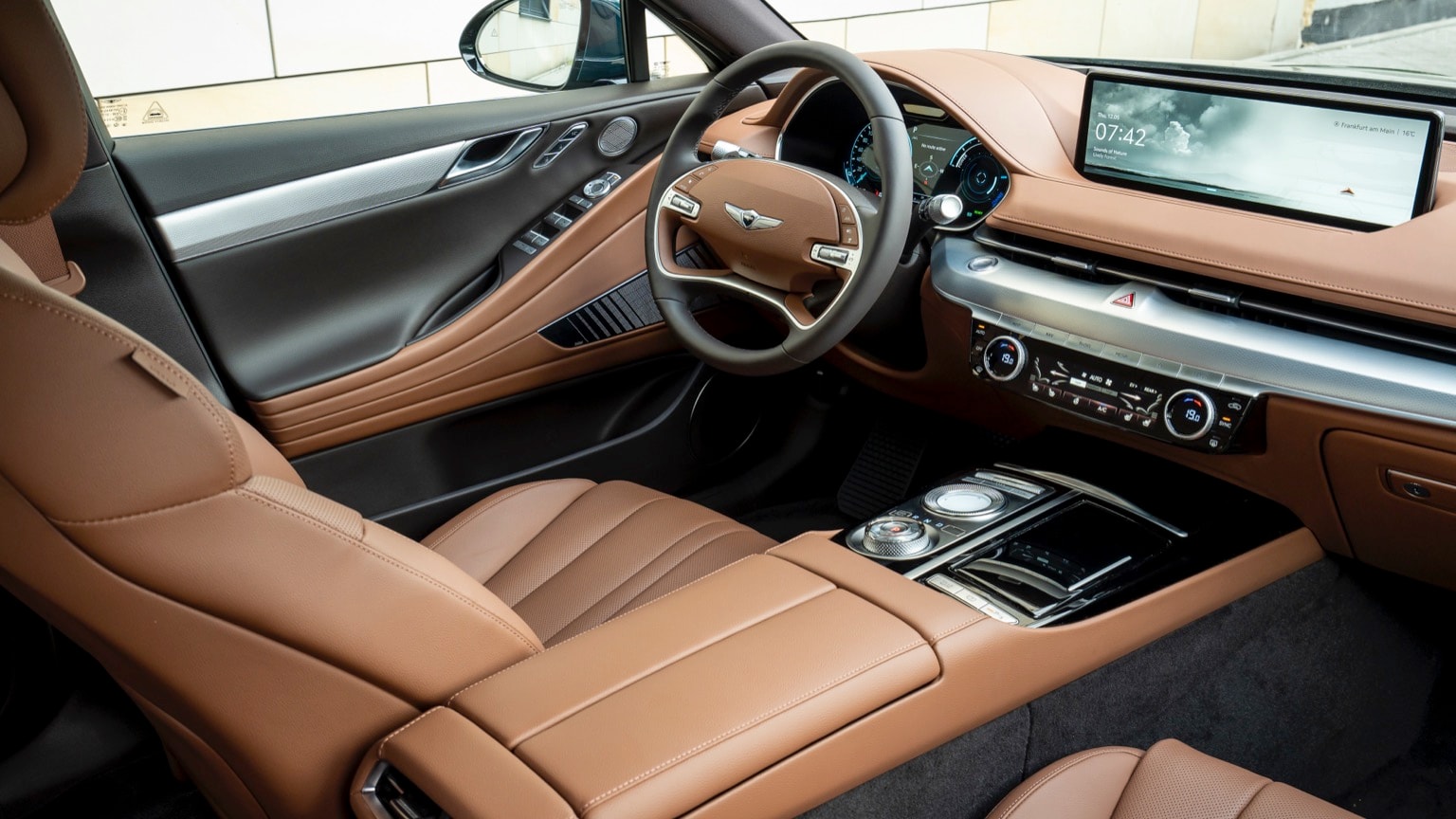 l'intérieur d'une voiture