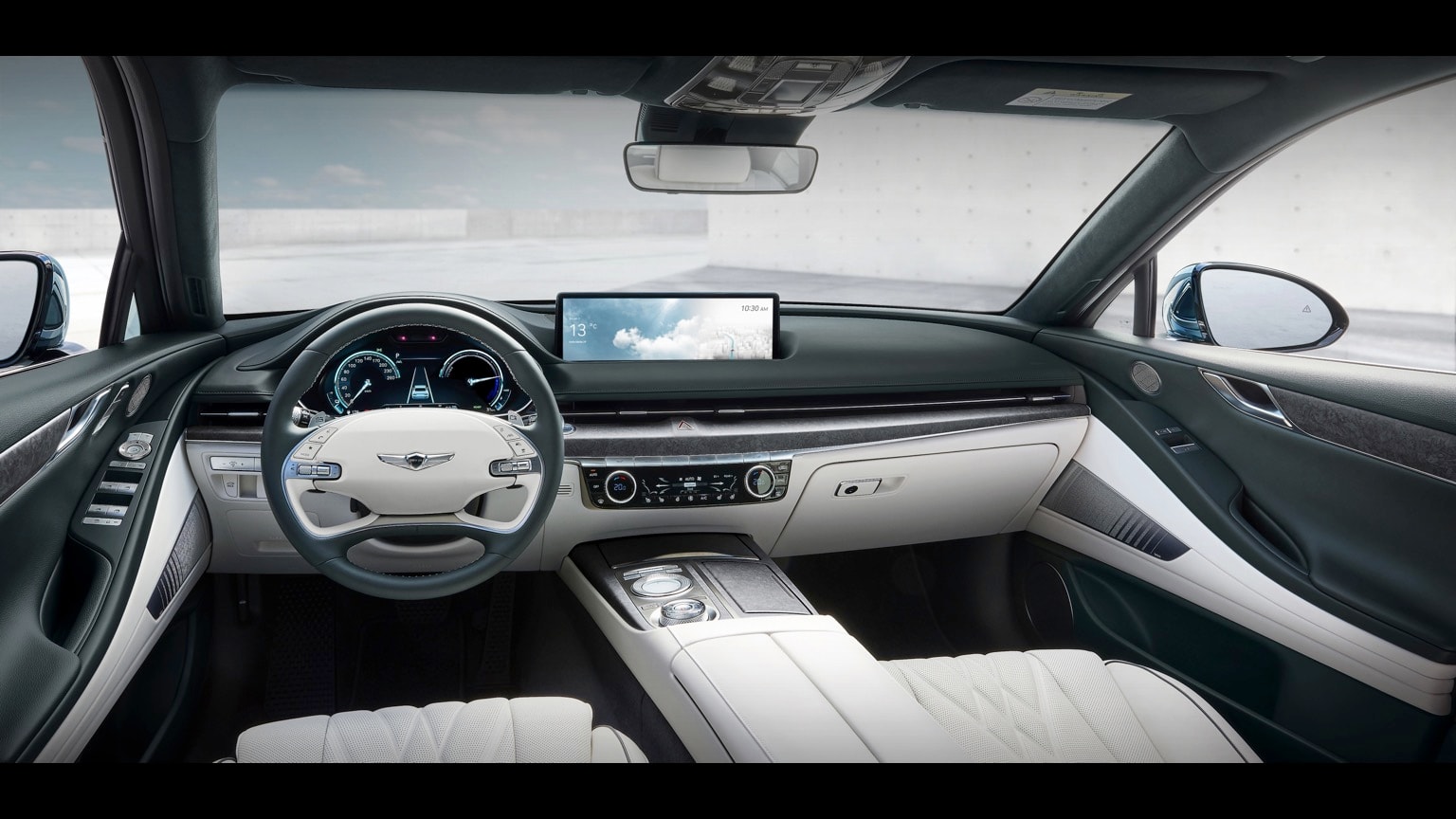 l'intérieur d'une voiture