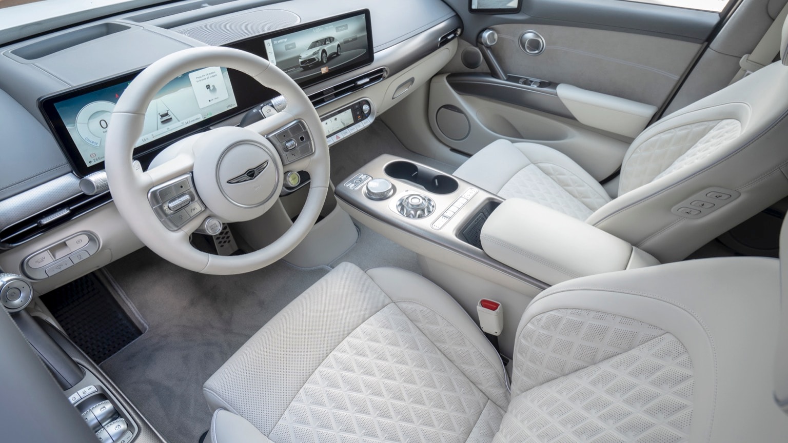 the interior of a car