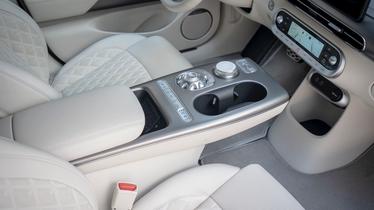 the inside of a car