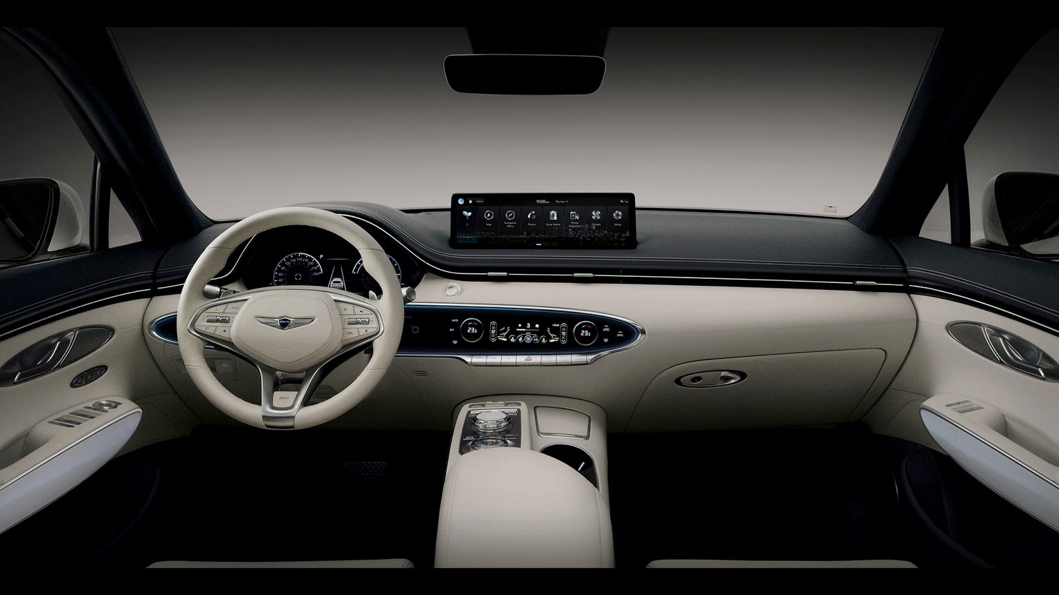 l'intérieur d'une voiture
