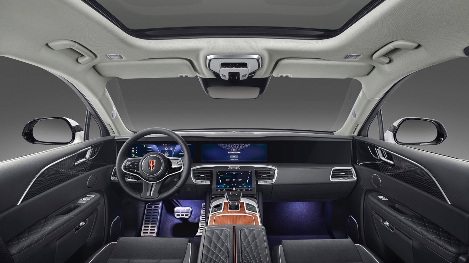 l'intérieur d'une voiture