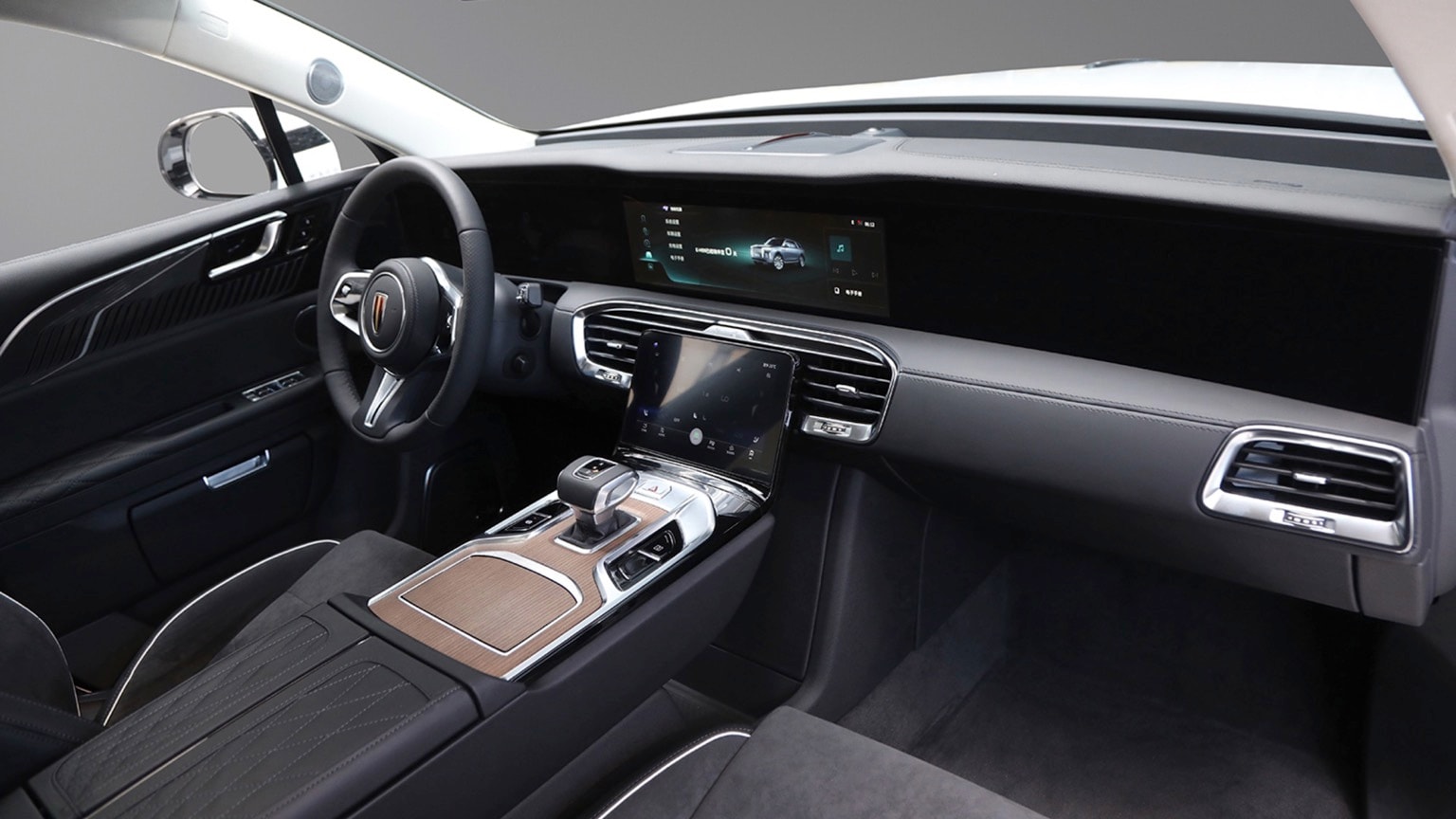 l'intérieur d'une voiture