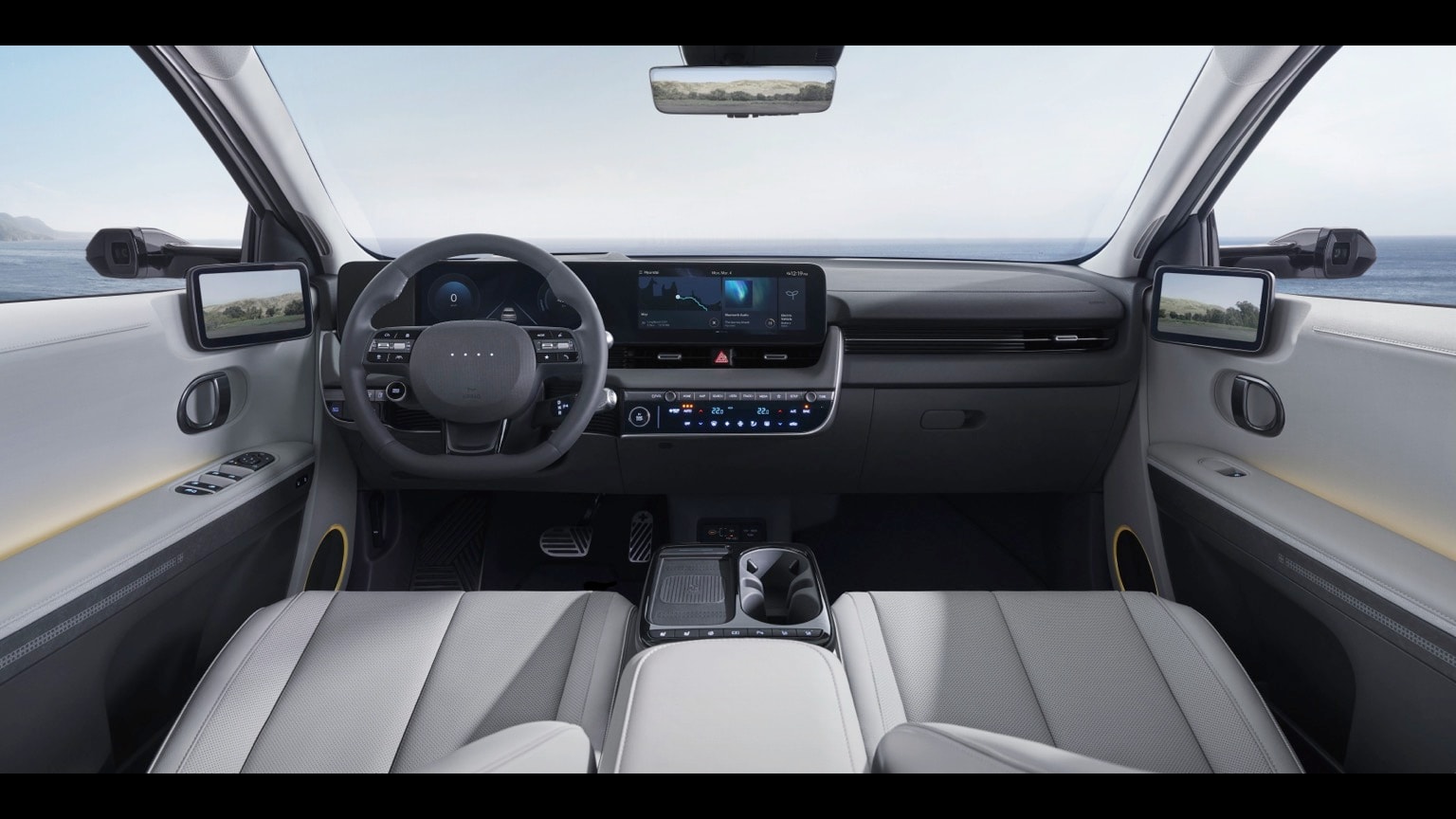 l'intérieur d'une voiture